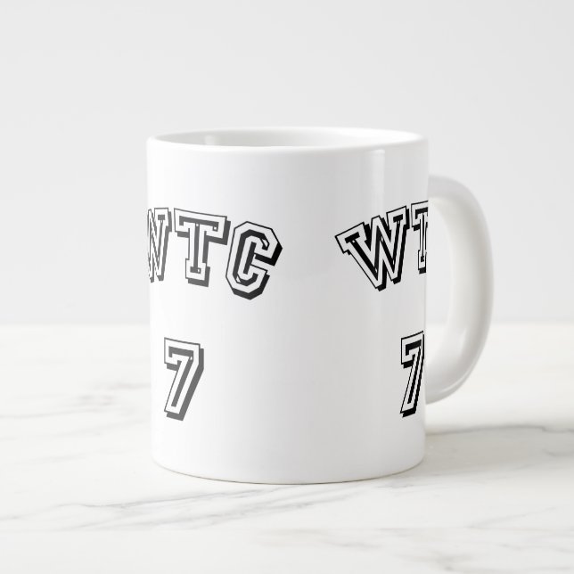WTC 7 911 Truth Large Coffee Mug (Front Right)