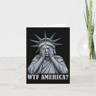 Wtf America Anti-trump Political And Democracy 1 Card