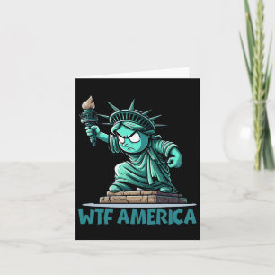 Wtf America Anti-trump Political And Democracy Card