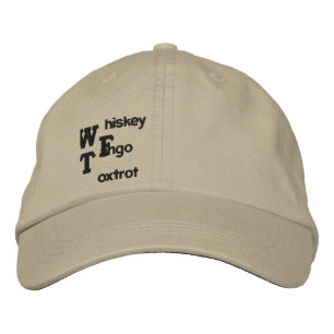 WTF EMBROIDERED HAT