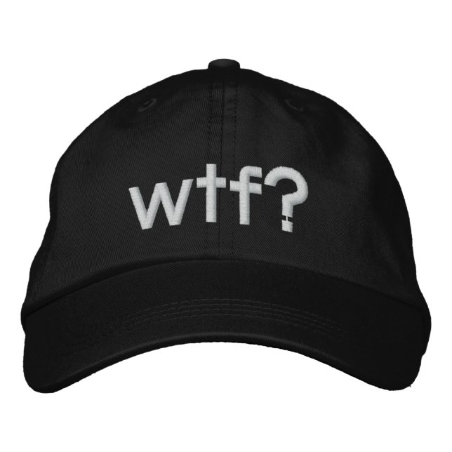 wtf? embroidered hat (Front)