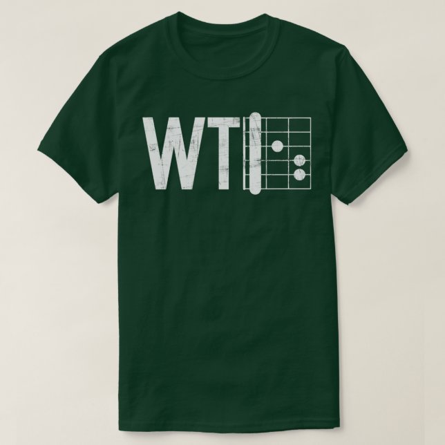 WTF Guitar F Chord  T-Shirt (Design Front)