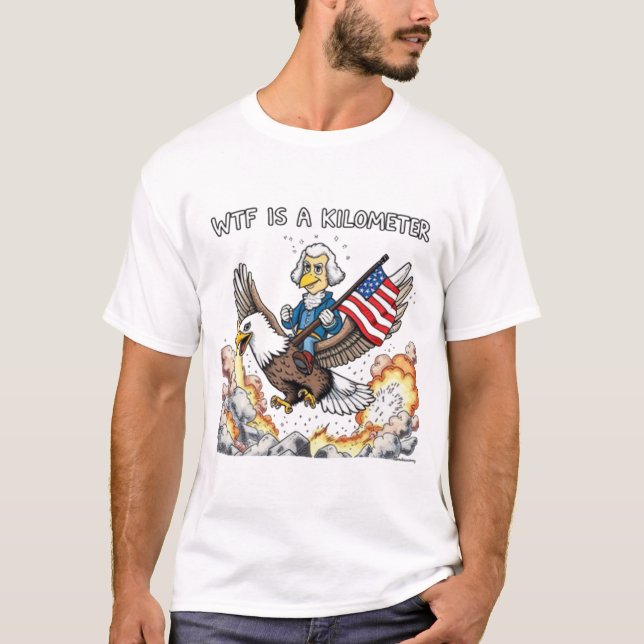 WTF is a Kilometre Explained T-Shirt (Front)