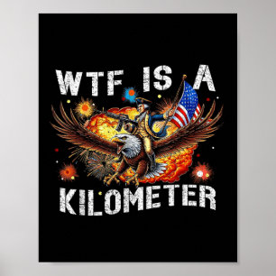 Wtf Is A Kilometre George Washington 4th Of July Poster