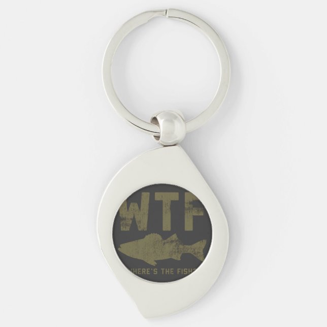 Wtf is that fish man_women key ring (Front)