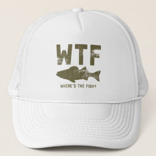 Wtf is that fish man_women trucker hat