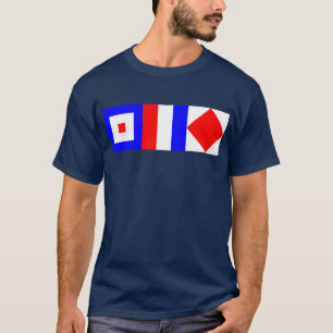 WTF Nautical Signal Flags – Whiskey Tango Foxtrot T-Shirt