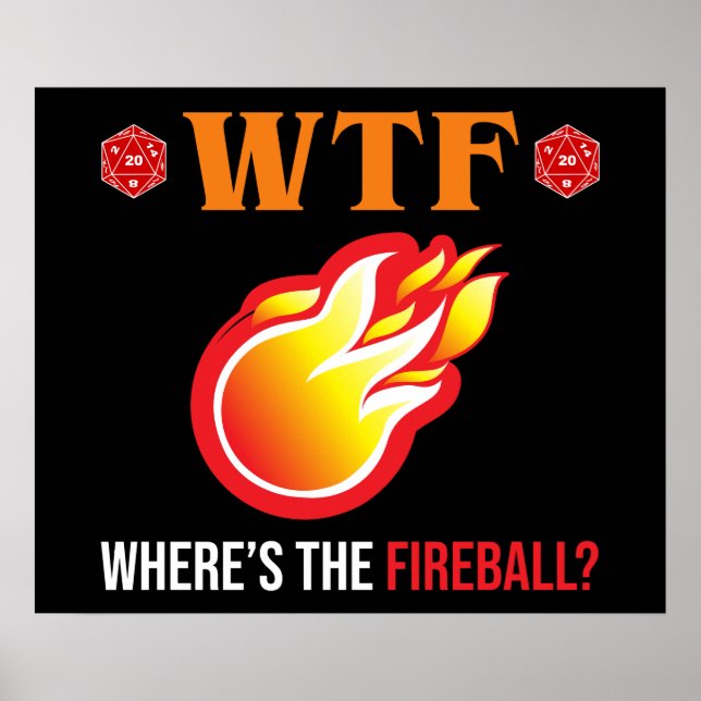 WTF - Where's The Fireball? Poster (Front)