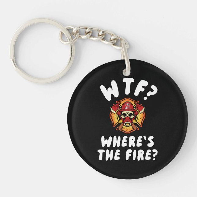WTF Where's the Firefighter Key Ring (Front)