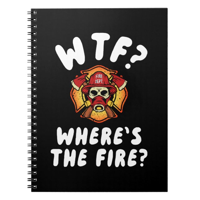 WTF Where's the Firefighter Notebook (Front)