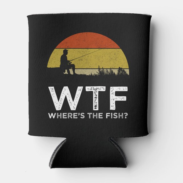 WTF - Where's The Fish? Can Cooler (Front)