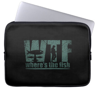WTF Wheres The Fish Laptop Sleeve