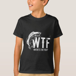 Wtf Wheres The Fish Mens Funny Fishing T-Shirt