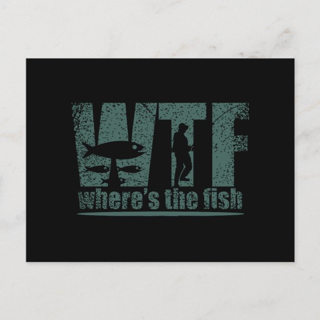 WTF Wheres The Fish Postcard (Front)