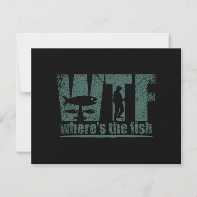 WTF Wheres The Fish Save The Date (Front)