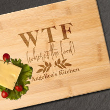 WTF Where's the Food Etched