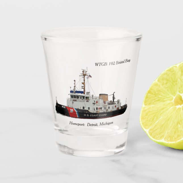 WTGB 102 Bristol Bay shot glass (Front)
