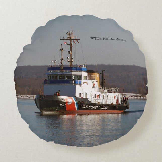 WTGB 108 Thunder Bay round pillow (Front)