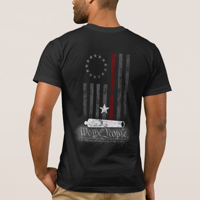 WTP BETSY ROSS THIN RED LINE AMERICAN FLAG T-Shirt (Back)