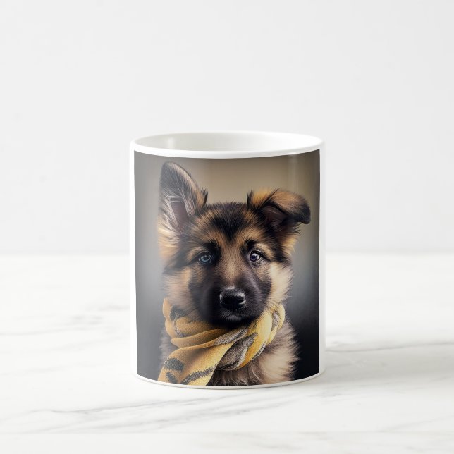 Wuffles The German Shepard Classic Mug, 325 ml Coffee Mug (Center)