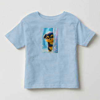 Wuffoo Molli Cute Kawaii Puppy Ice cave Toddler T-Shirt