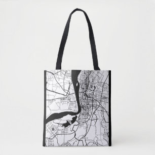 Wuhu China City Map Tote Bag