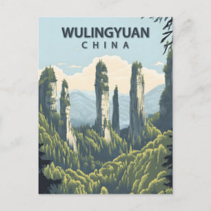 Wulingyuan China Zhangjiajie National Forest Park Postcard