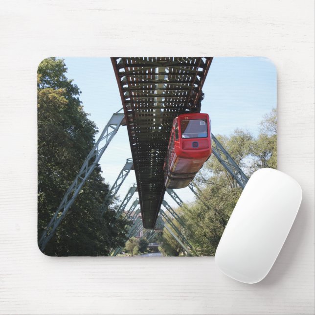 Wuppertal Floating Train / Wuppertaler Schwebebahn Mouse Pad (With Mouse)
