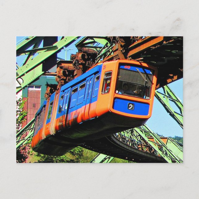 Wuppertal Schwebebahn in Elberfeld Postcard (Front)