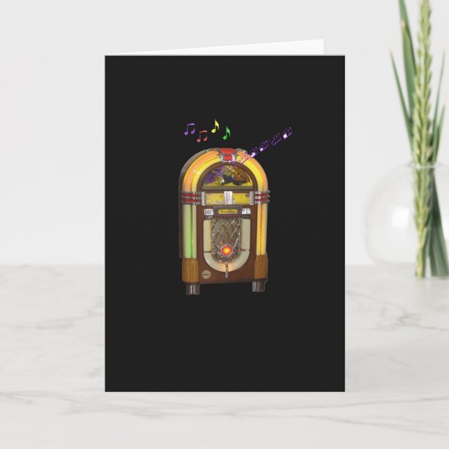 WURLITZER JUKEBOX GREETING CARD (Front)