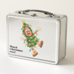 Wurst Christmas ever! Funny Salami Metal Lunch Box