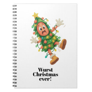 Wurst Christmas ever! Funny Salami Notebook