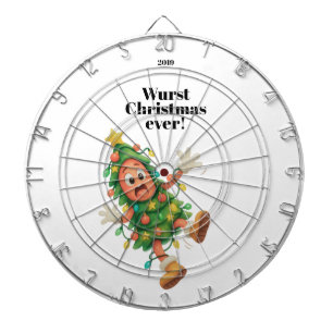 Wurst Christmas ever! Funny Salami photo Dartboard