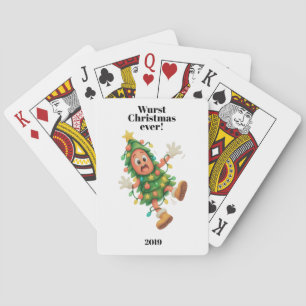 Wurst Christmas ever! Funny Salami Playing Cards