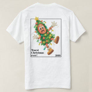 Wurst Christmas ever! Funny  Salami  T-Shirt