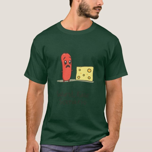 Wurst Kse Scenario Funny German Food Pun T-Shirt (Front)