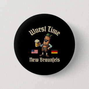 Wurst Time Wurst Fest German Beer Festival New Bra 6 Cm Round Badge