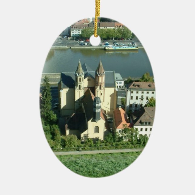 Wurzburg Ceramic Tree Decoration (Front)