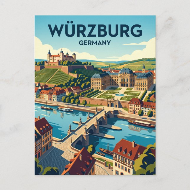 Würzburg Germany Postcard (Front)