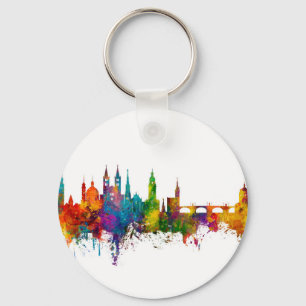 Würzburg Germany Skyline Key Ring