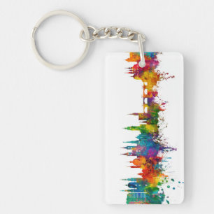 Würzburg Germany Skyline Key Ring