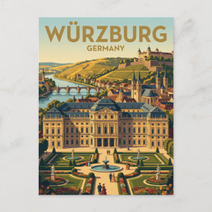 Würzburg Residence Germany Postcard