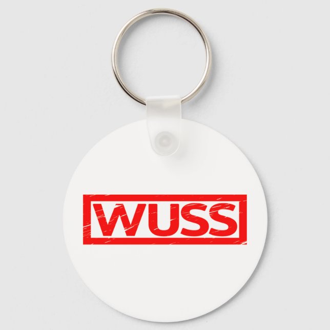 Wuss Stamp Key Ring (Front)