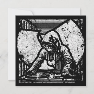Wutang Cat DJ Style Invitation