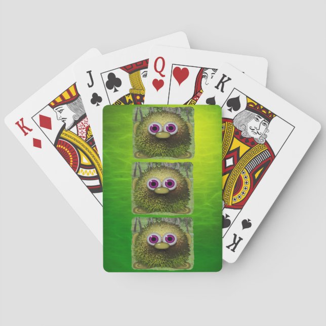 Wuzzy Butt Funny Children's Playing Card Deck (Back)
