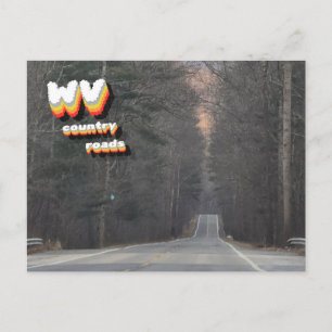 WV Country Roads Postcard