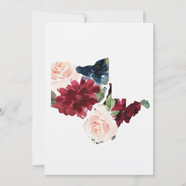 WV OH Wedding Decor Invitation (Front)