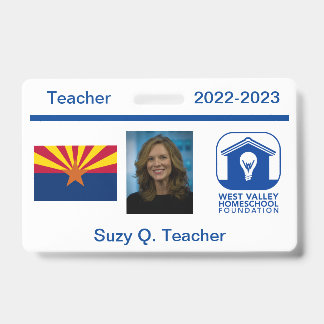 WVHF Teacher ID Badge