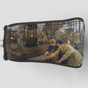 WW1 1918 Women Working at a Munitions a Factory Golf Head Cover