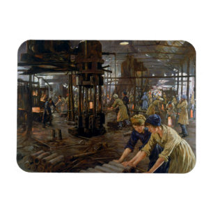 WW1 1918 Women Working at a Munitions a Factory  Magnet